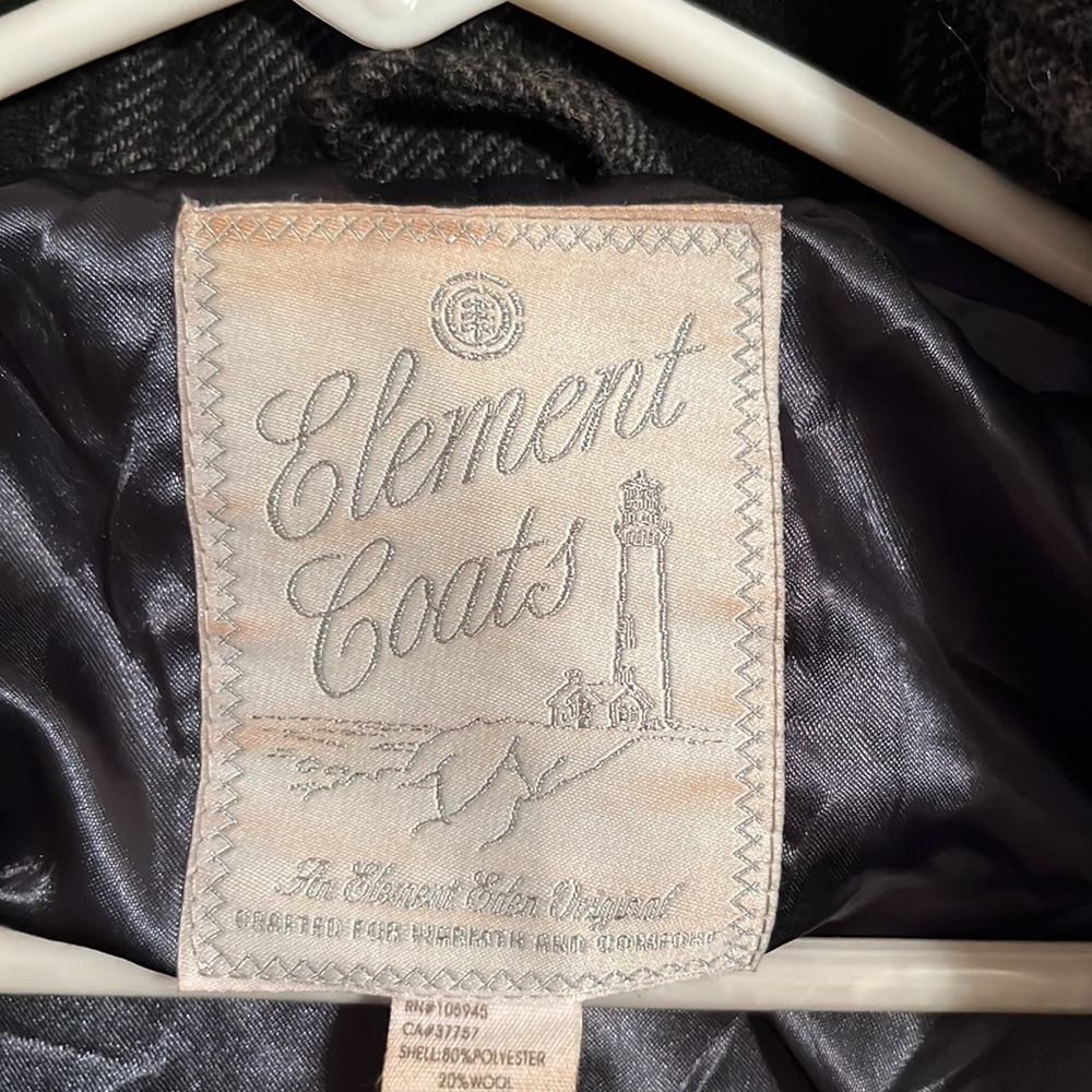 Vintage ELEMENT wool/polyester ladies hooded jacket. - Picture 5 of 9